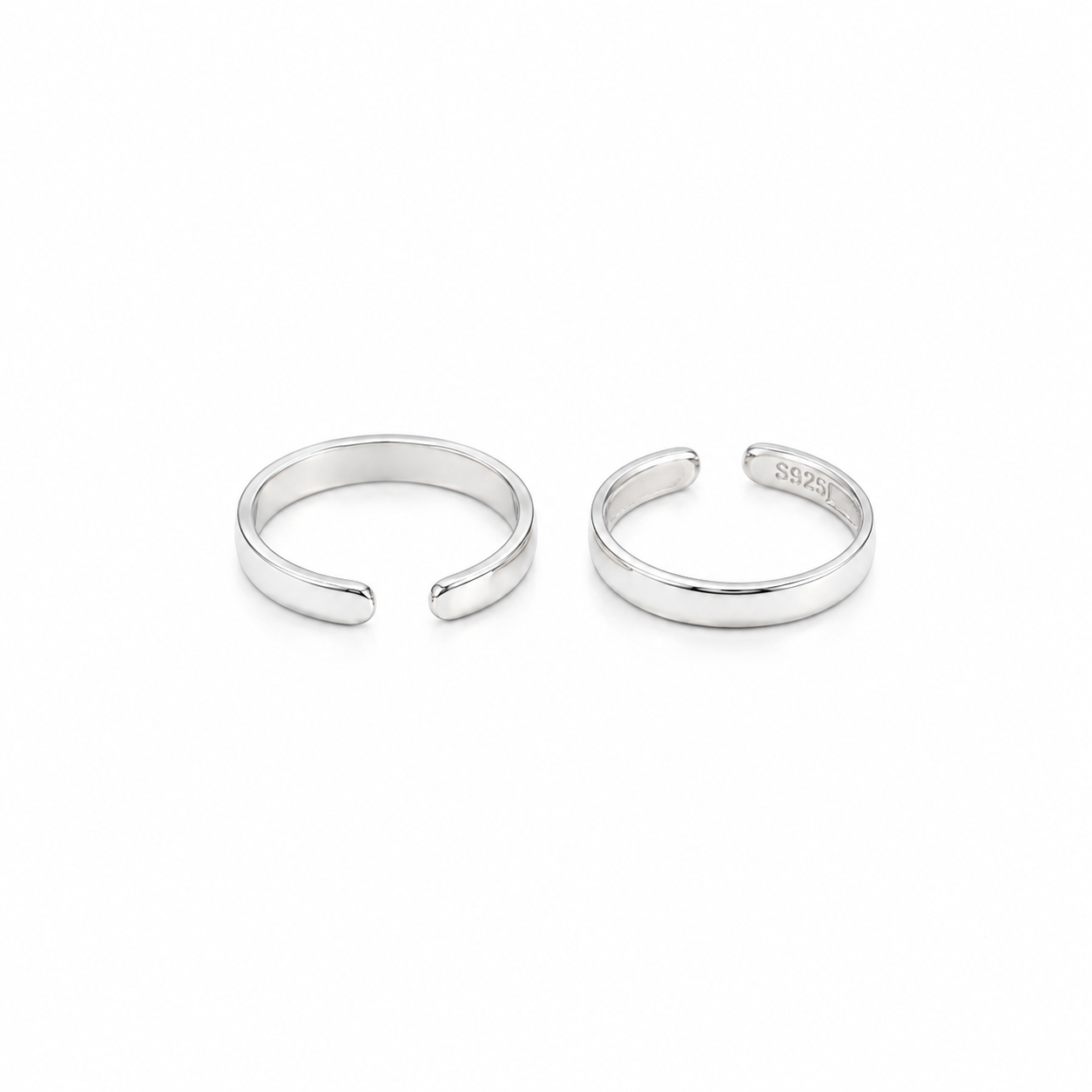 Classic Silver Toe Ring – OYA by Gemkara view 3