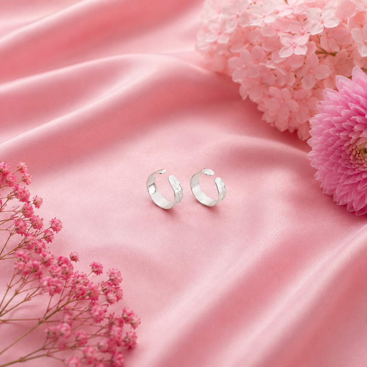 Leaf Toe Ring – 925 Sterling Silver – OYA by Gemkara view 2