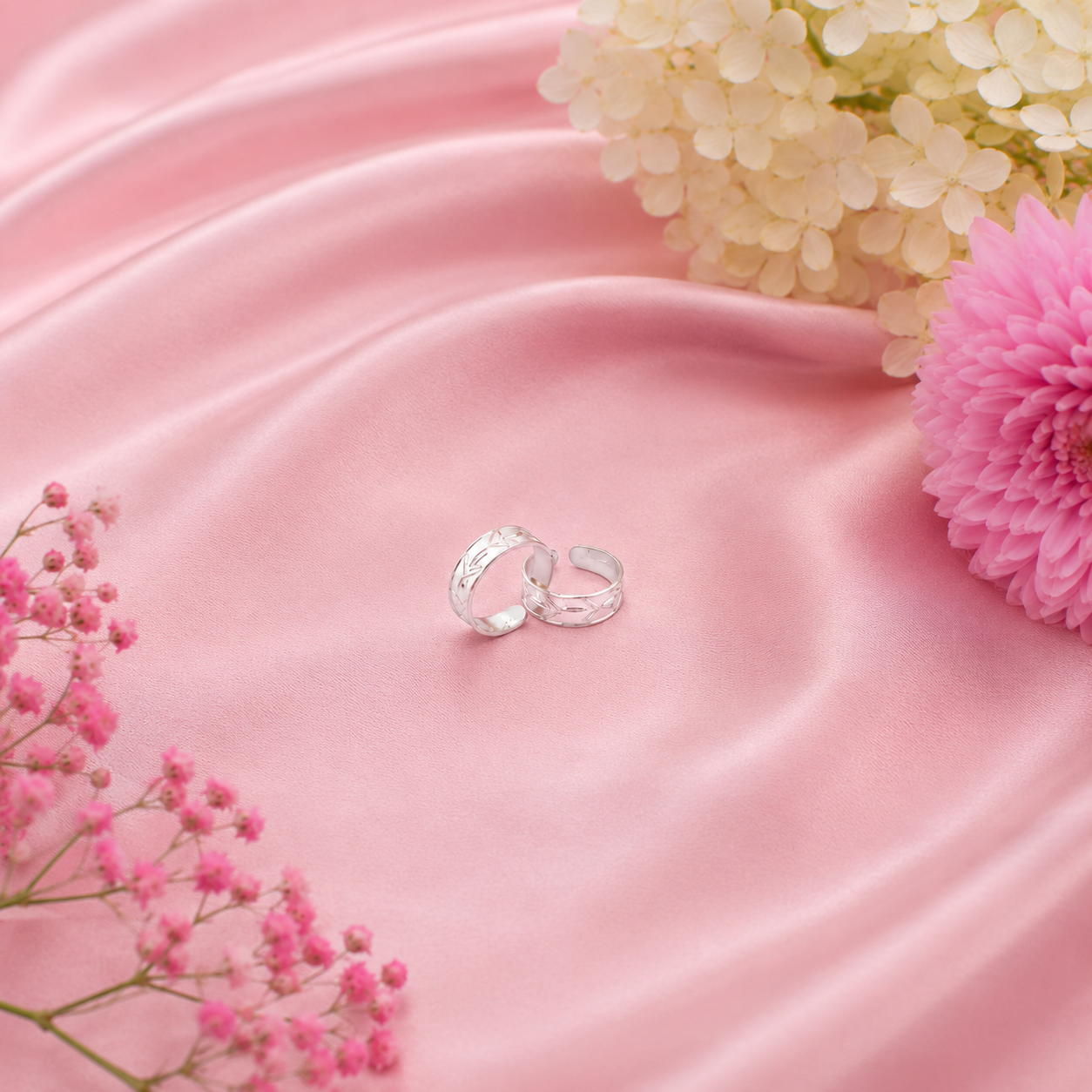 Leaf Toe Ring – 925 Sterling Silver – OYA by Gemkara view 3
