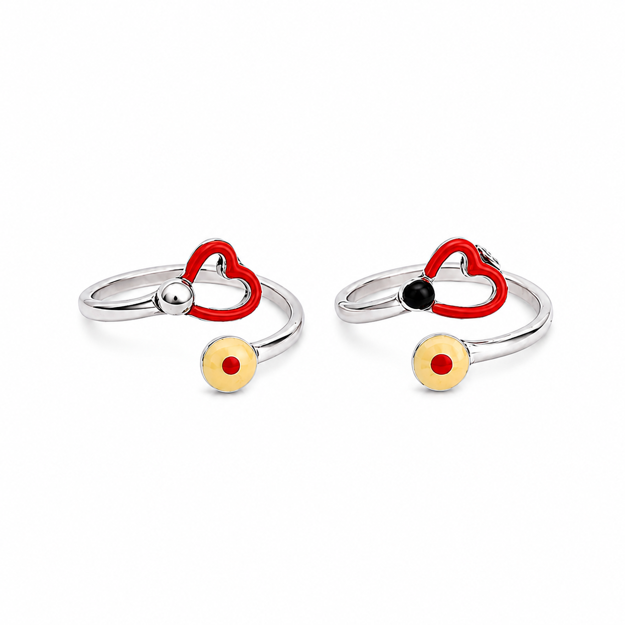 Heart Toe Ring – 925 Sterling Silver – OYA by Gemkara view 1