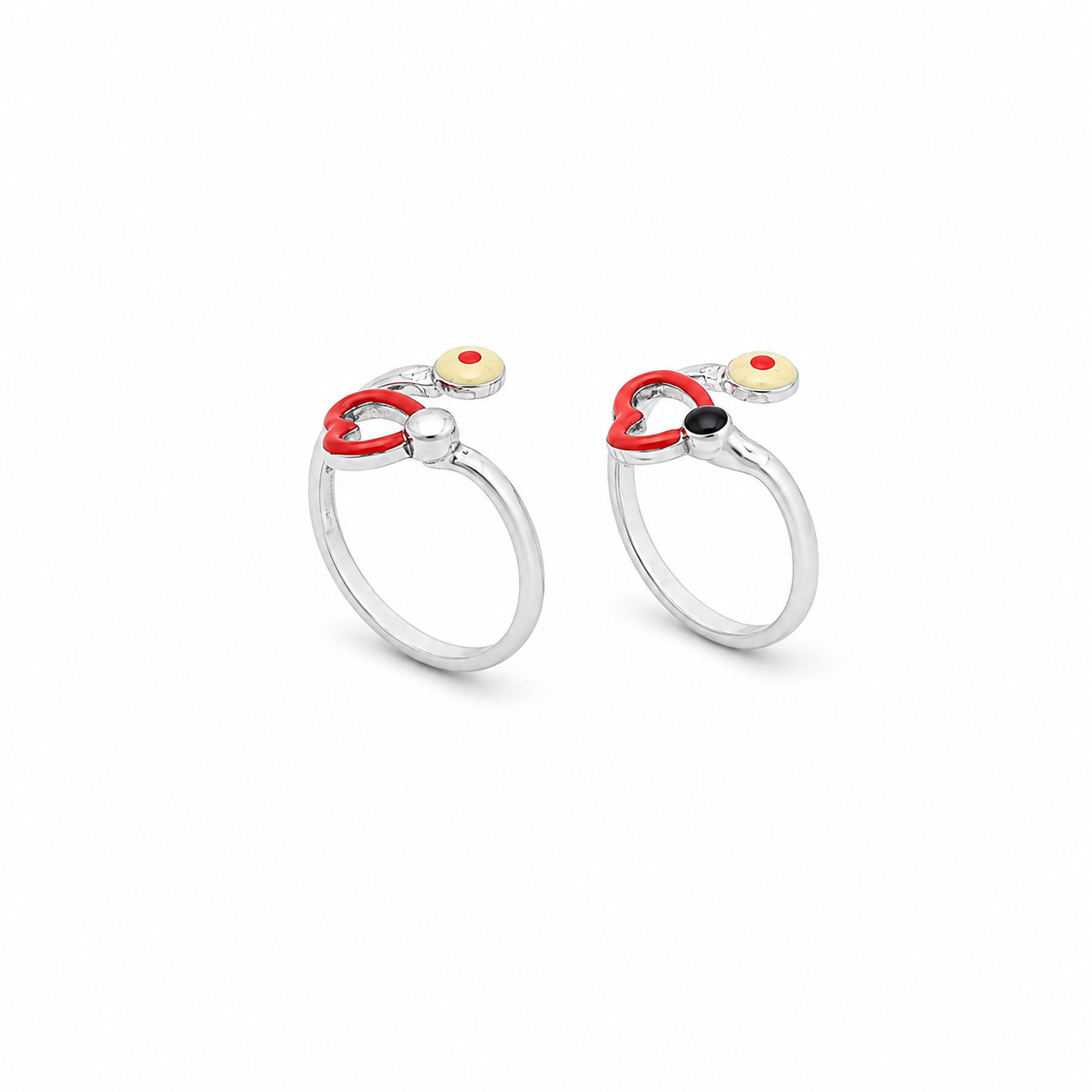 Heart Toe Ring – 925 Sterling Silver – OYA by Gemkara view 3