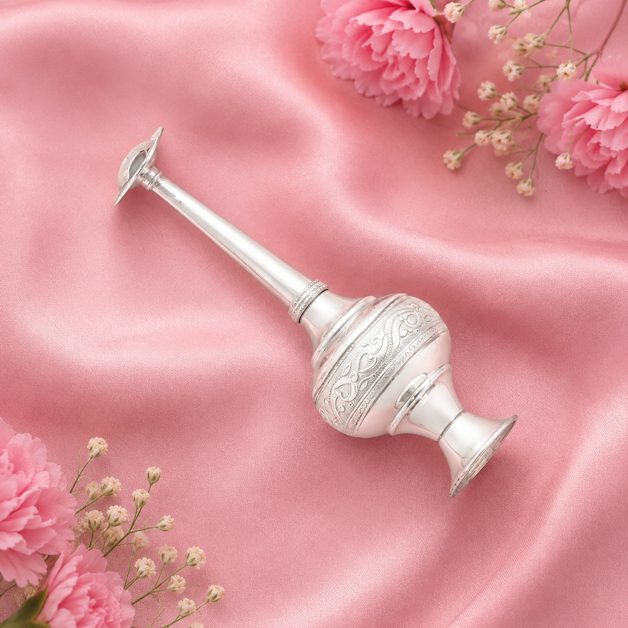 Sterling Silver Rose Water Sprinkler – OYA by Gemkara view 2