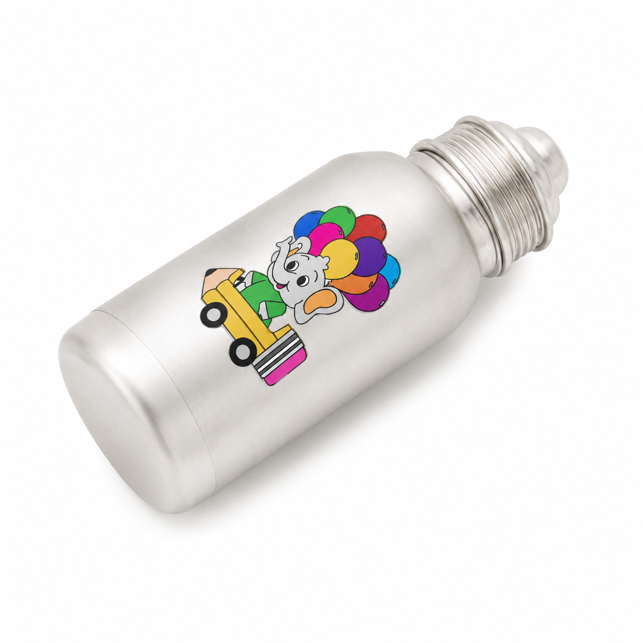 Sterling Silver Water Bottle for Kids – OYA by Gemkara view 3