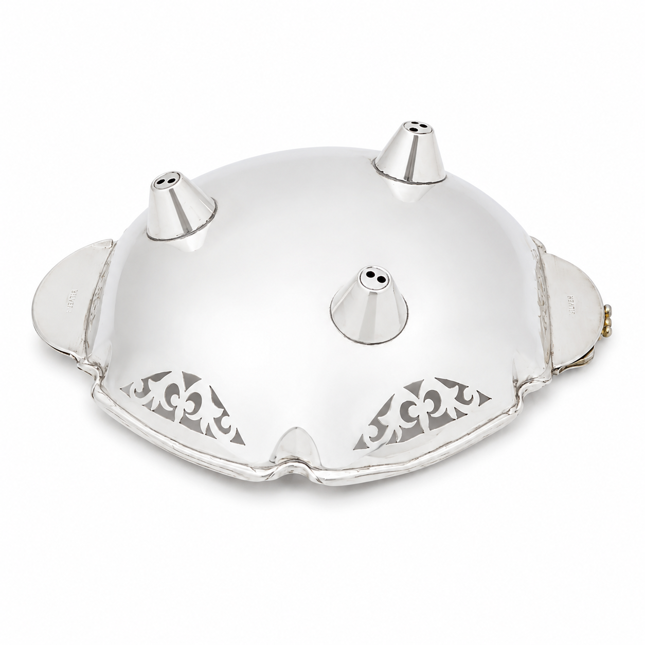 Sterling Silver Serving Bowl – OYA by Gemkara view 2