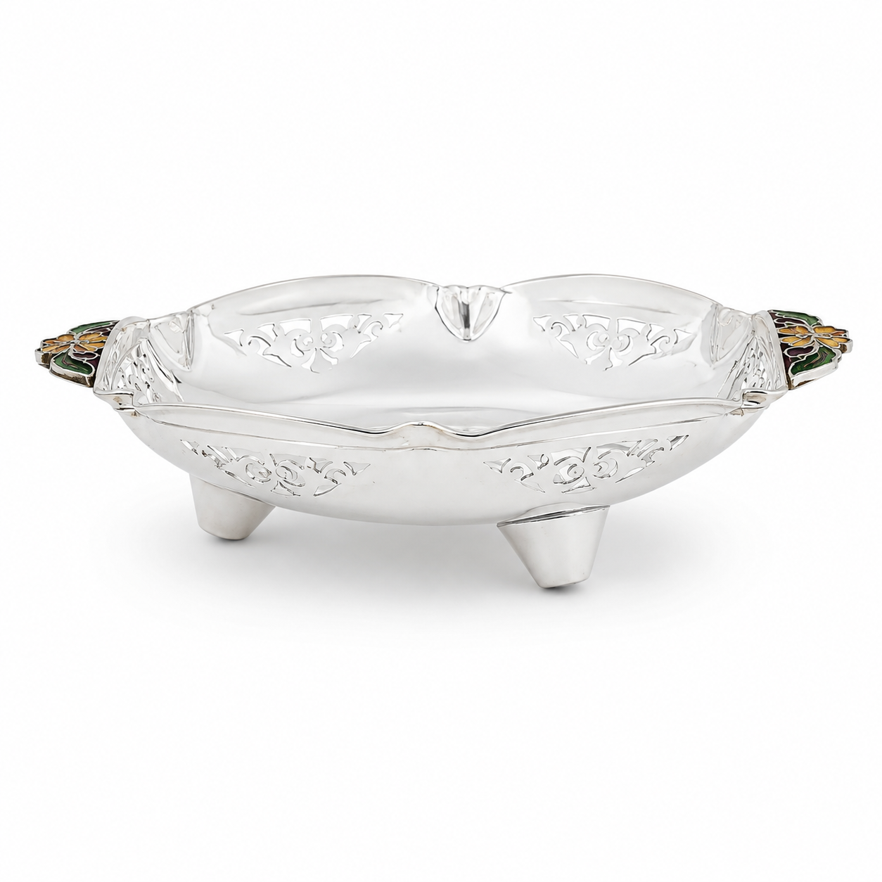 Sterling Silver Serving Bowl – OYA by Gemkara view 3