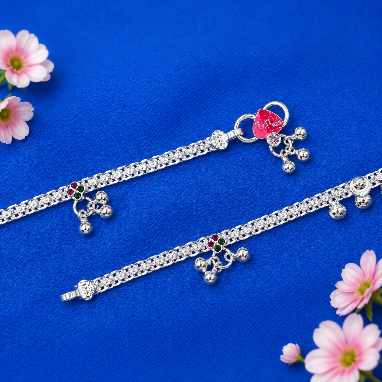 Bloom Anklet – 925 Sterling Silver – OYA by Gemkara view 2