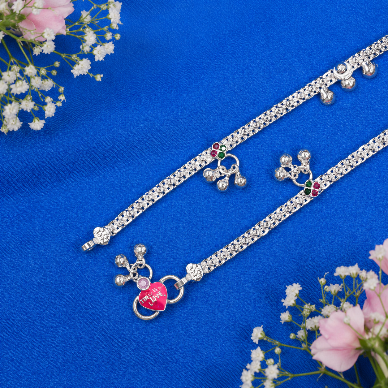 Bloom Anklet – 925 Sterling Silver – OYA by Gemkara view 3