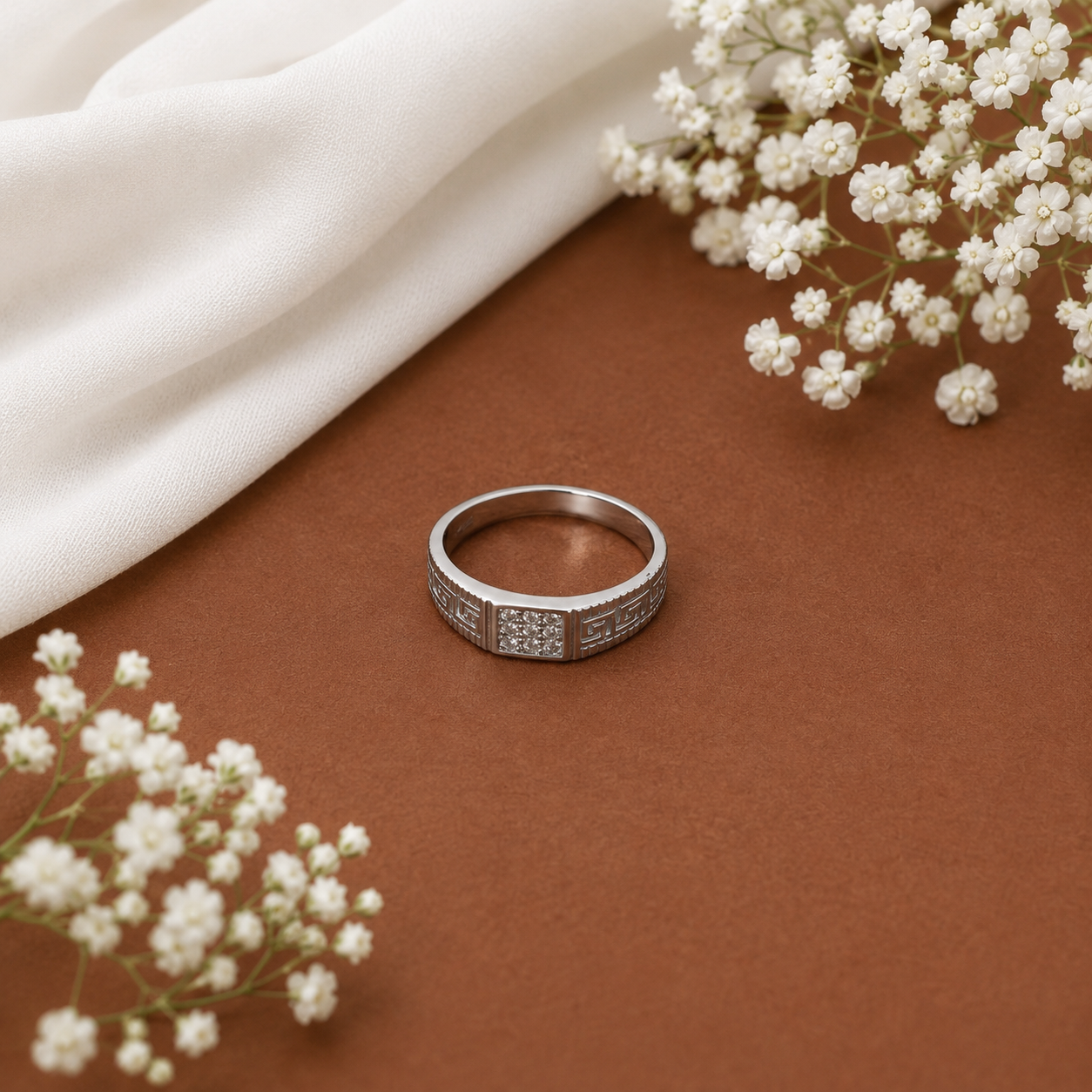 Greek Crystal Band – 925 Sterling Silver – OYA by Gemkara view 3