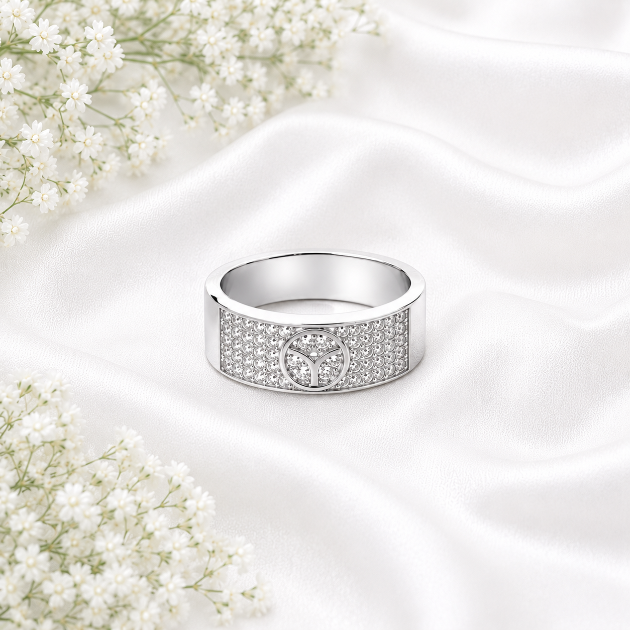 Crystal Crest Ring – 925 Sterling Silver – OYA by Gemkara view 3