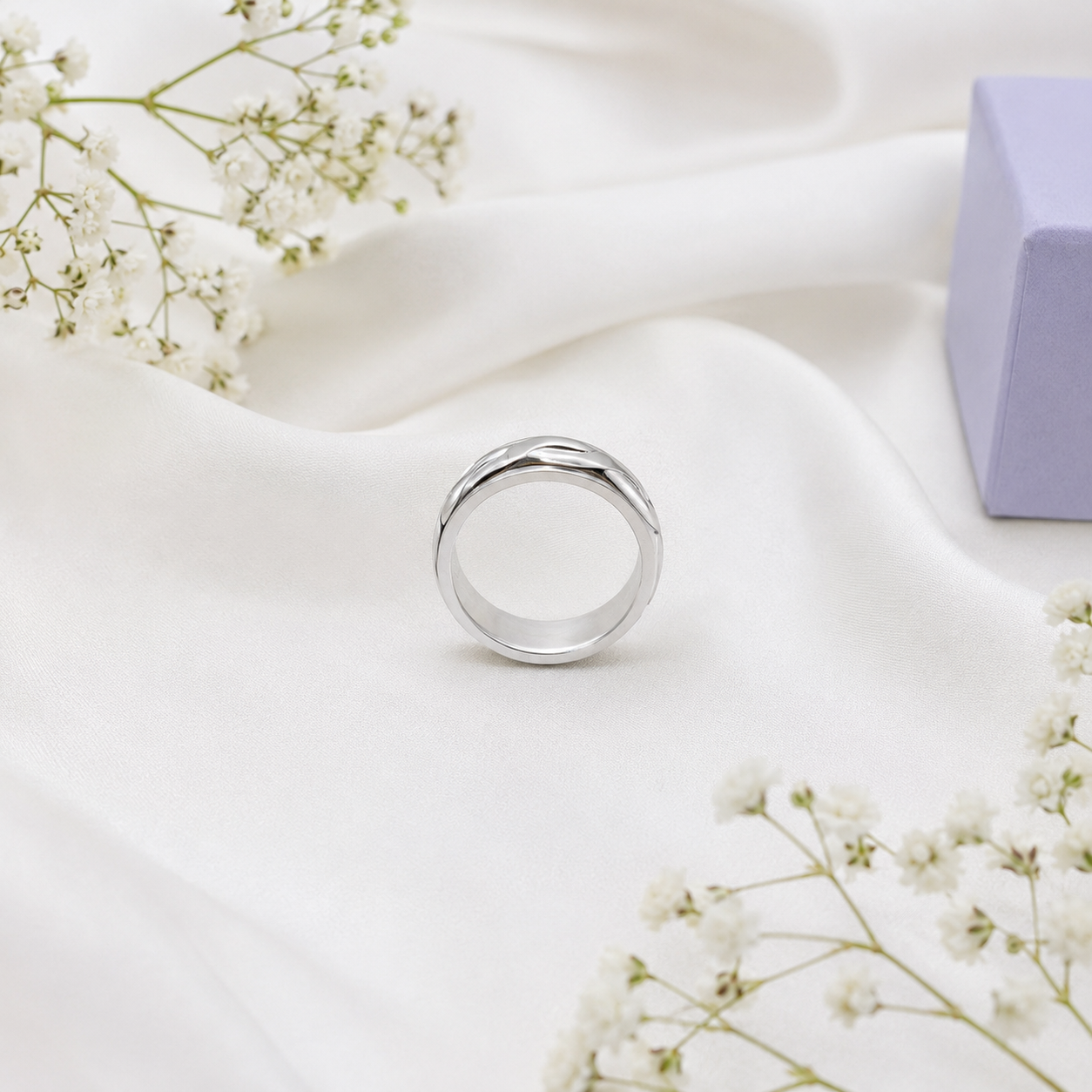 Chain Link Band – 925 Sterling Silver – OYA by Gemkara view 2