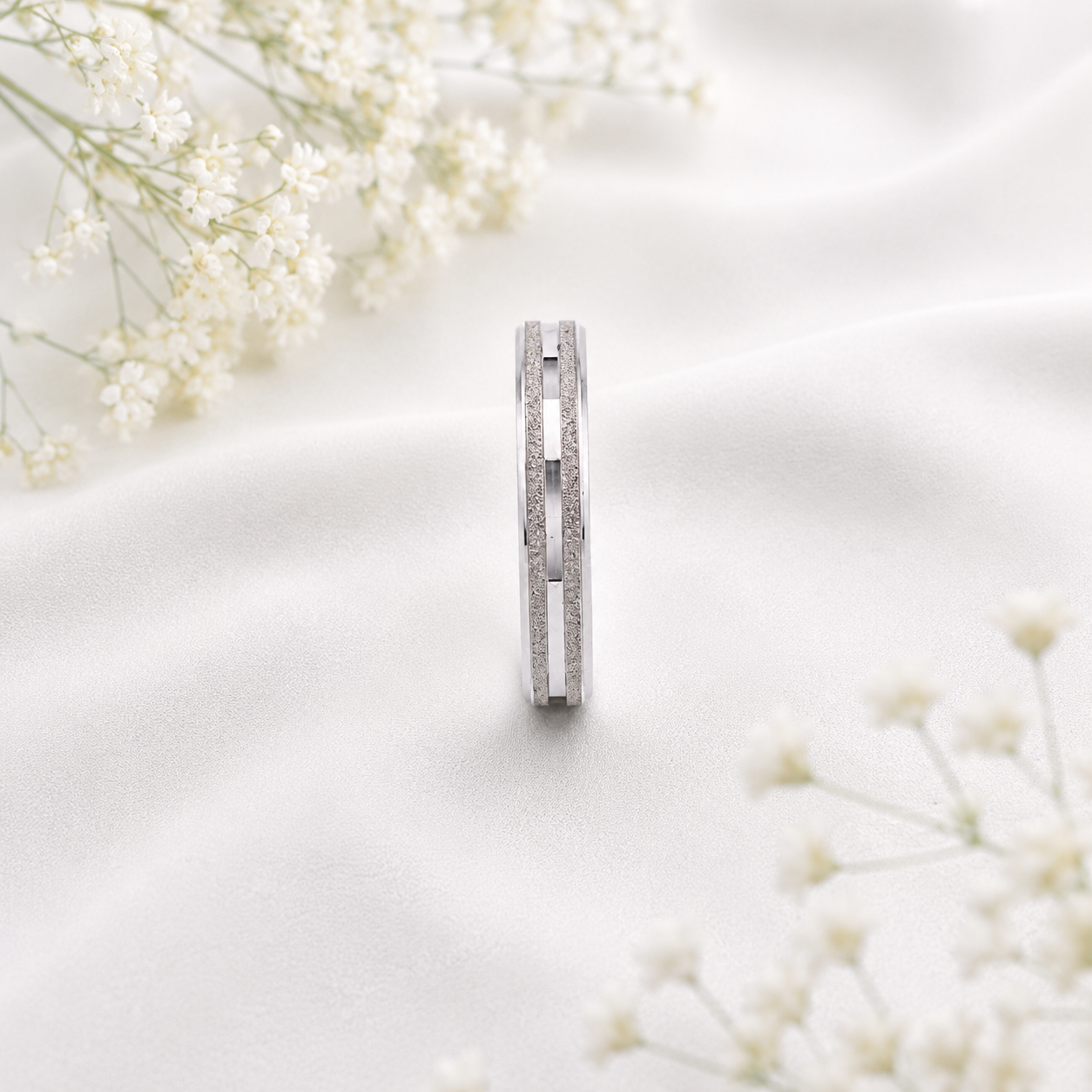 Double-Line Ring – 925 Sterling Silver – OYA by Gemkara view 3