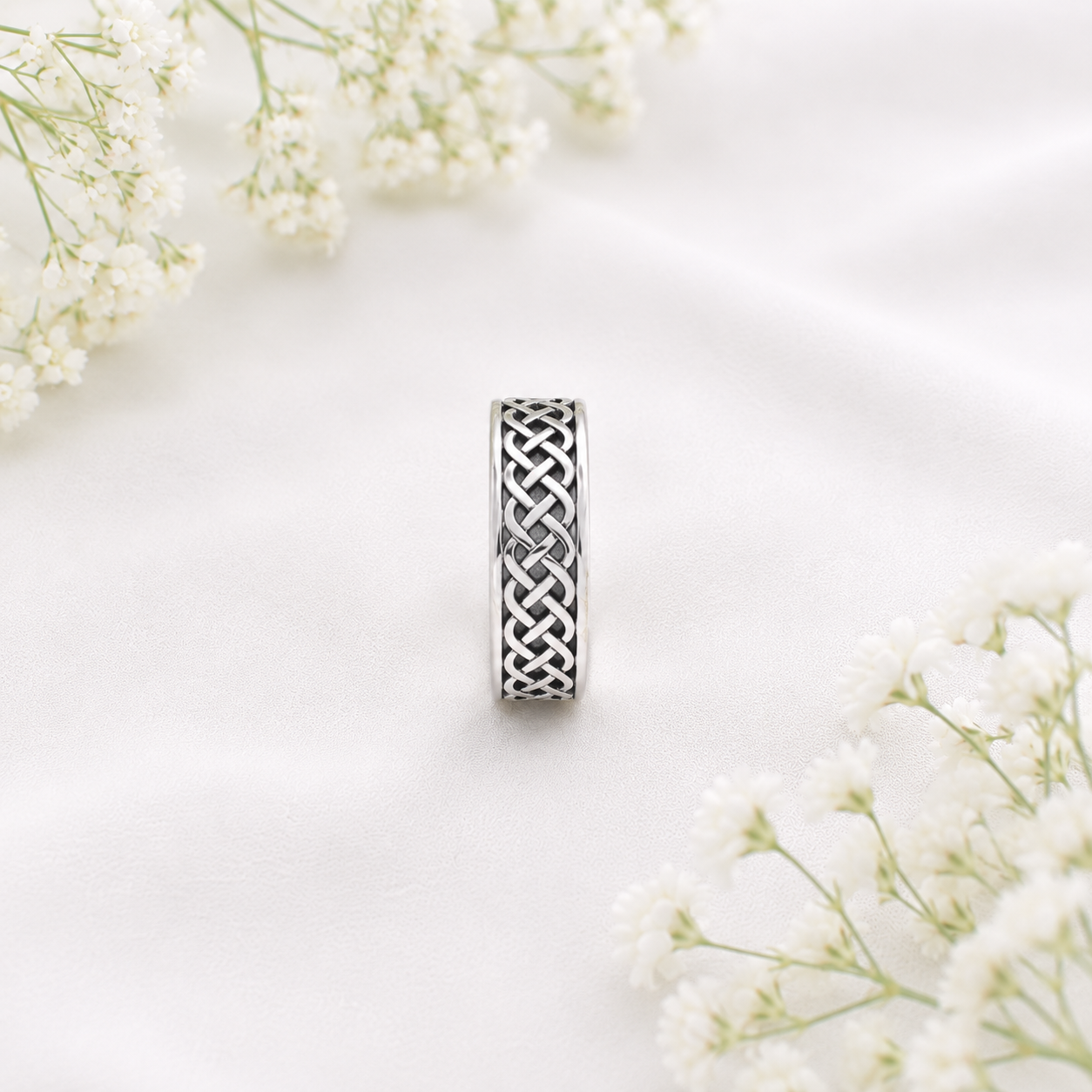 Celtic Knot Ring – 925 Sterling Silver – OYA by Gemkara view 4
