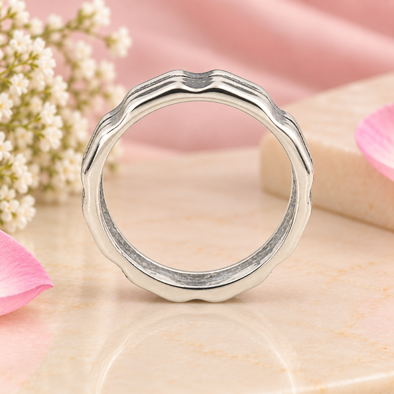 Cross Pattern Ring – 925 Sterling Silver – OYA by Gemkara view 4