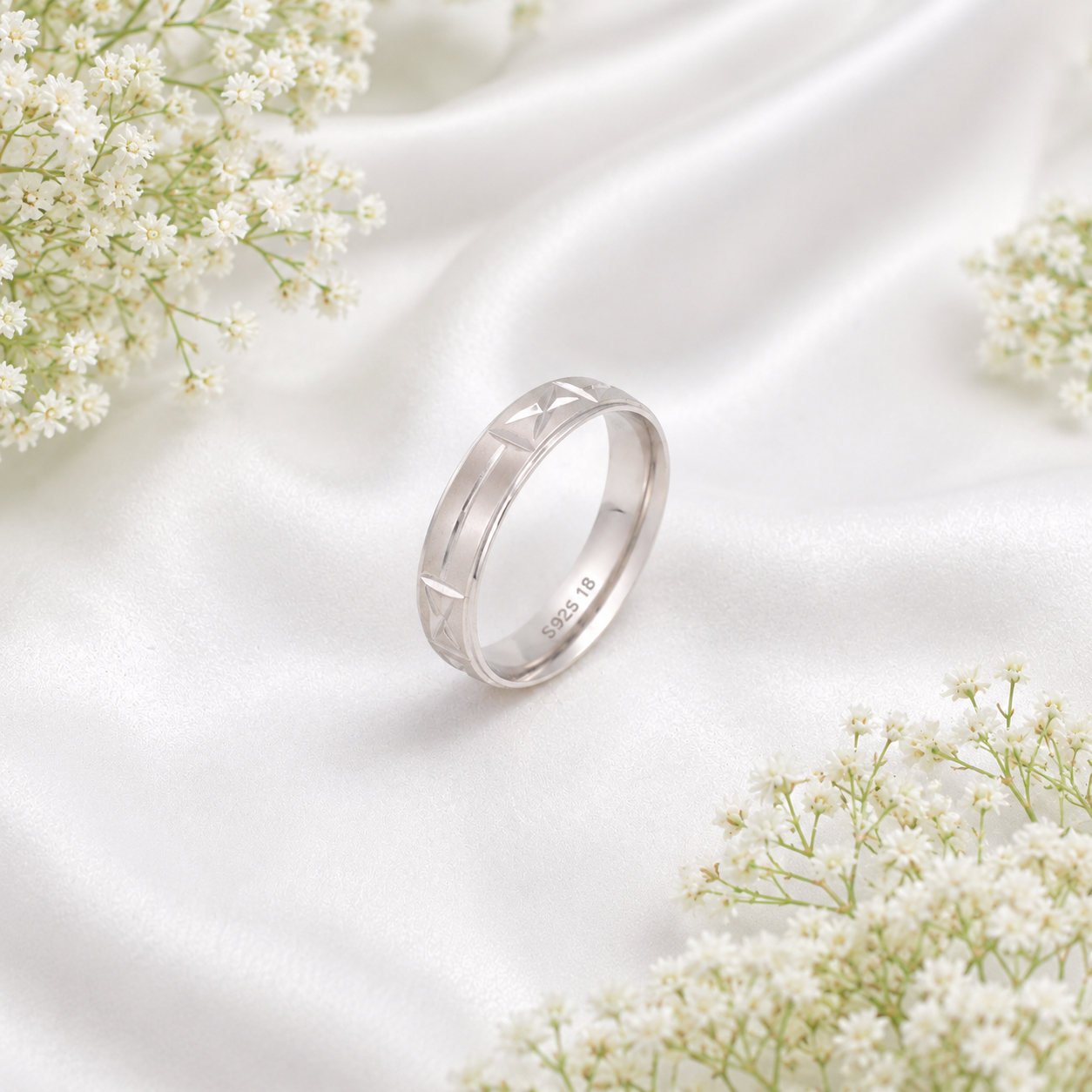 Geometric Ring – 925 Sterling Silver – OYA by Gemkara view 3