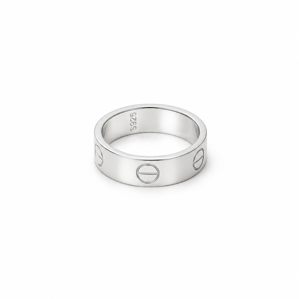 Classic Screw Band – 925 Sterling Silver – OYA by Gemkara view 3