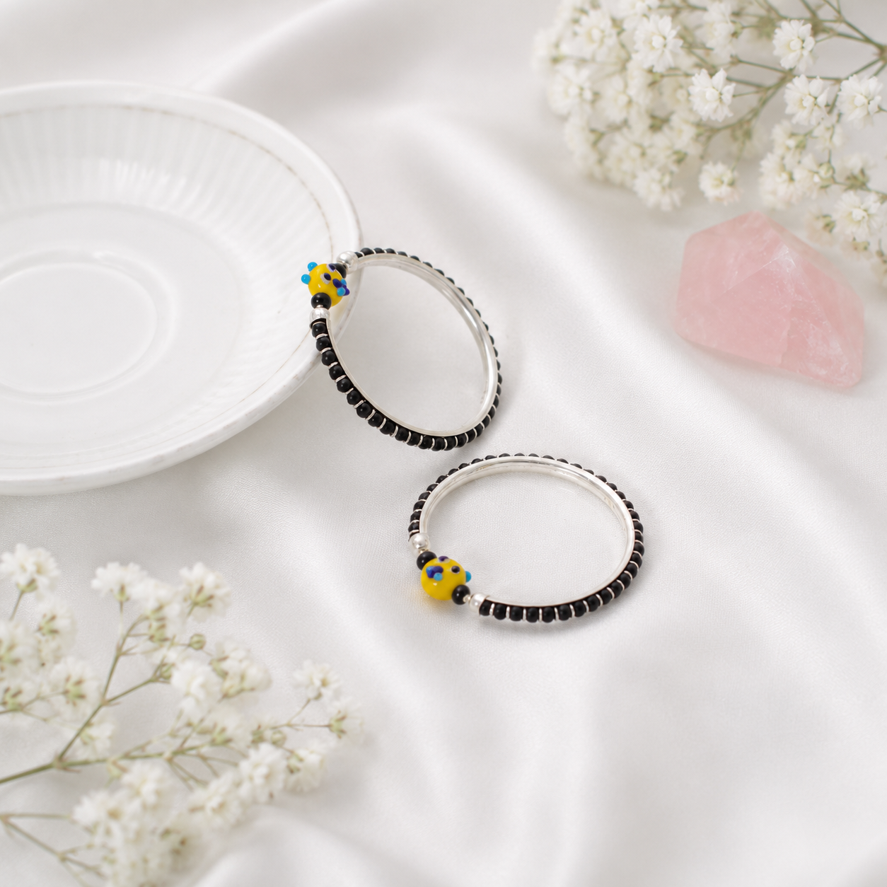 Yellow Charm Nazariya – 925 Sterling Silver – OYA by Gemkara view 3