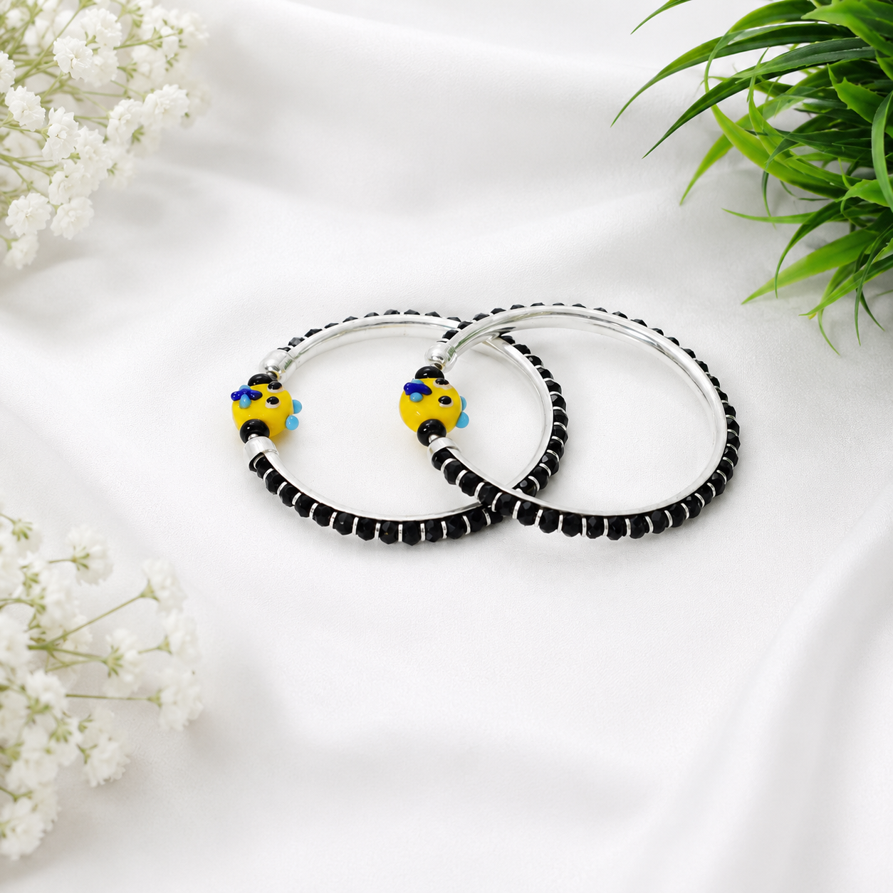 Yellow Charm Nazariya – 925 Sterling Silver – OYA by Gemkara view 4