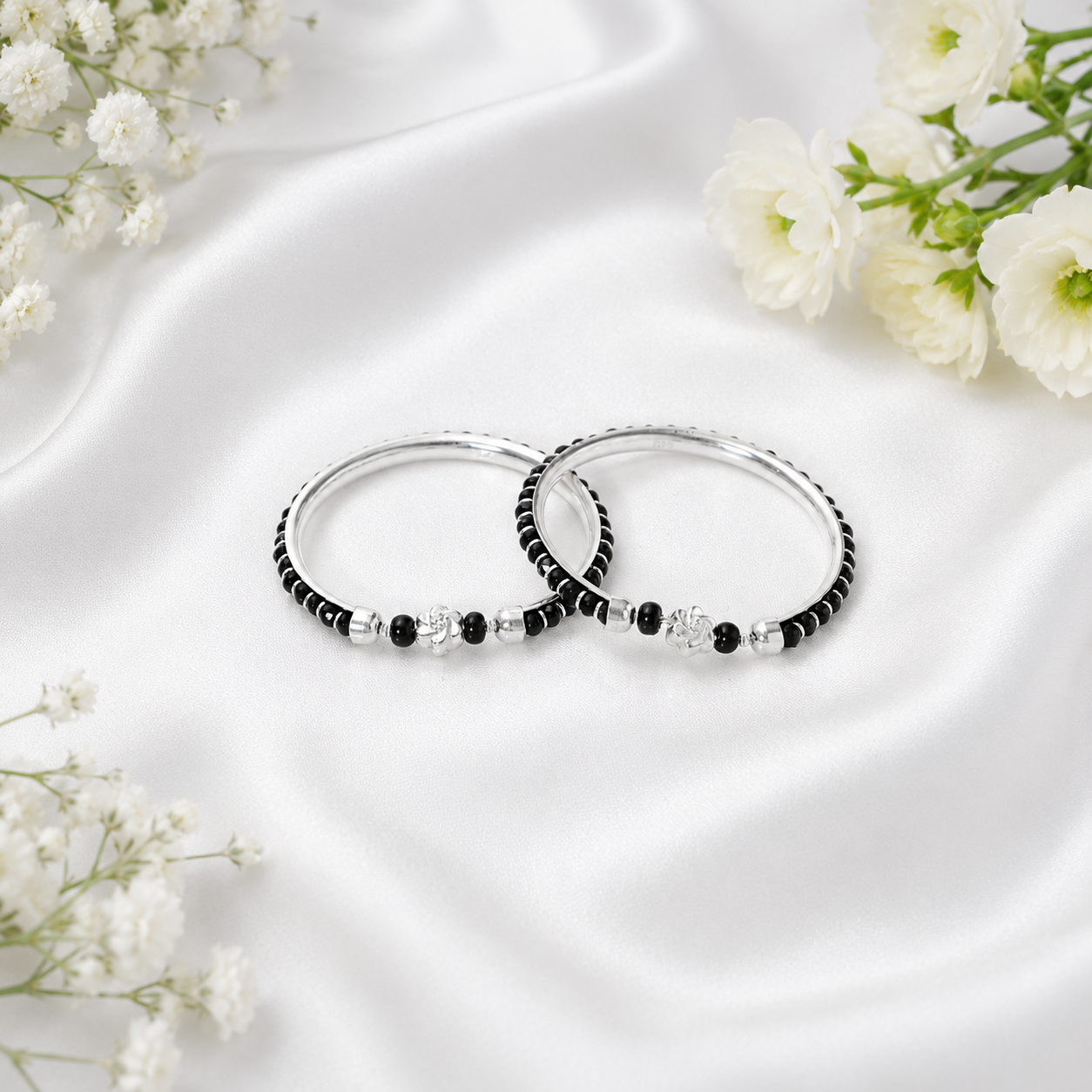 Petal Nazariya -57 – 925 Sterling Silver – OYA by Gemkara view 2