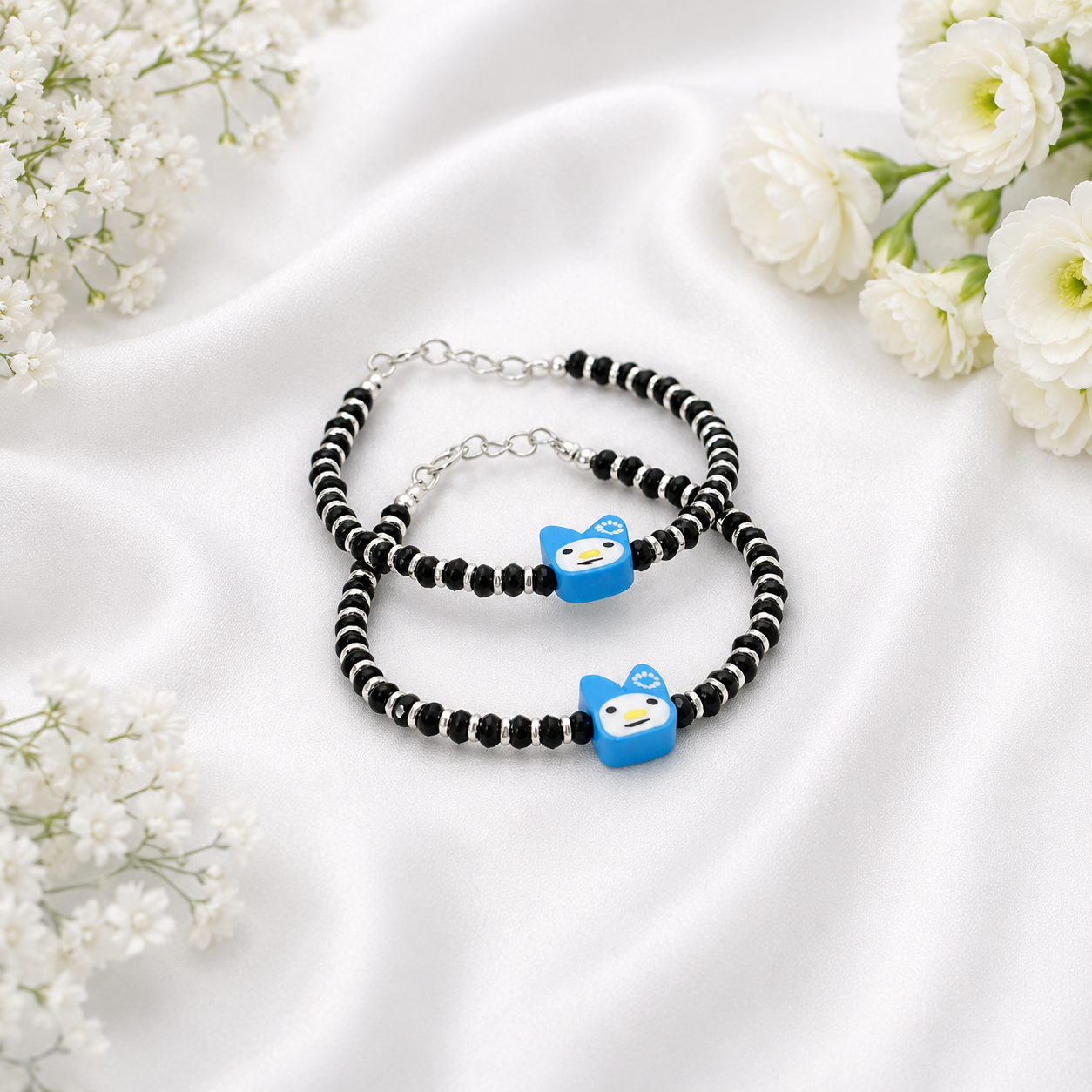 Blue Charm Nazariya -60 – 925 Sterling Silver – OYA by Gemkara view 4