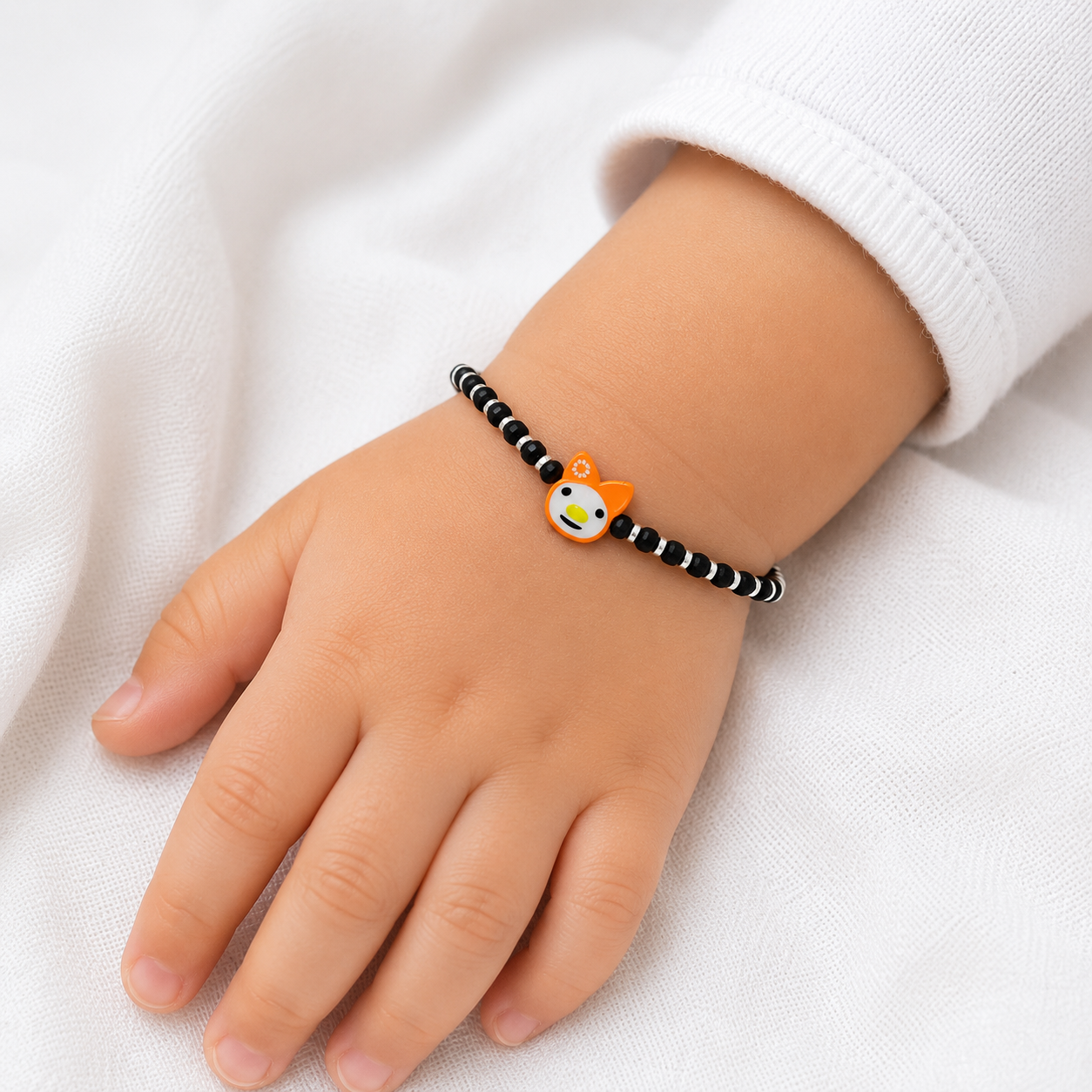 Orange Buddy Nazariya – 925 Sterling Silver – OYA by Gemkara view 2