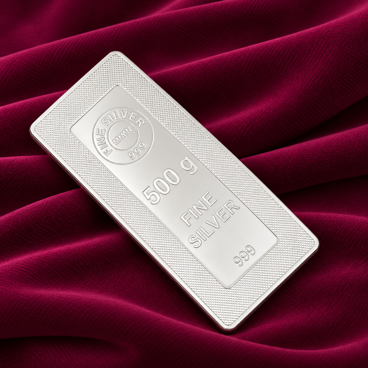 500 Gram Peacock Design Silver Bar – OYA by Gemkara view 3