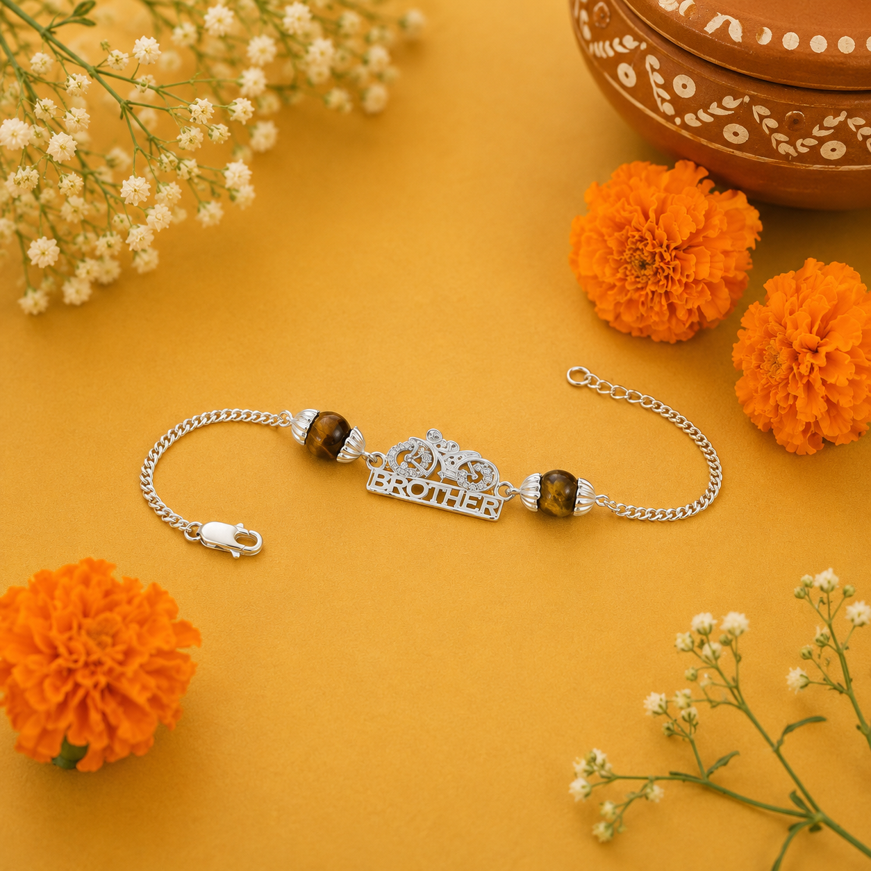 Brother Rider Rakhi – 925 Sterling Silver – OYA by Gemkara view 3