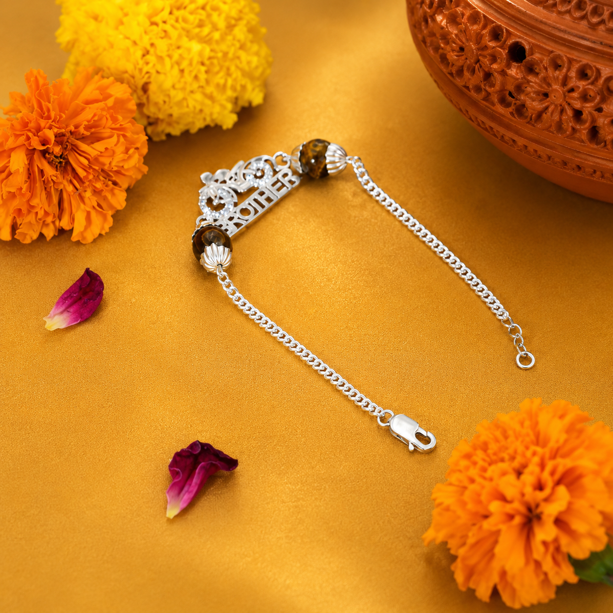 Brother Rider Rakhi – 925 Sterling Silver – OYA by Gemkara view 4