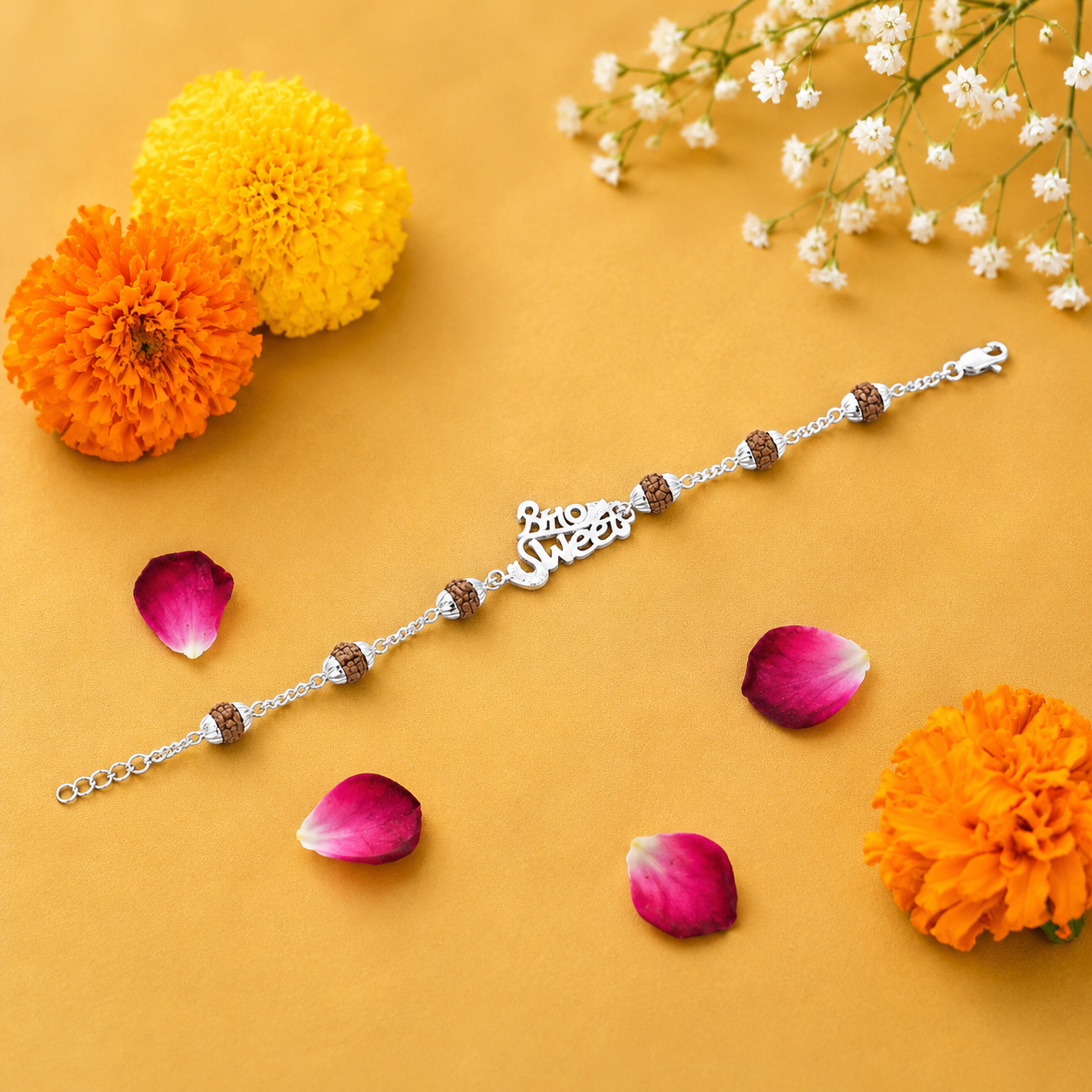 Sweet Bond Rakhi – 925 Sterling Silver – OYA by Gemkara view 4