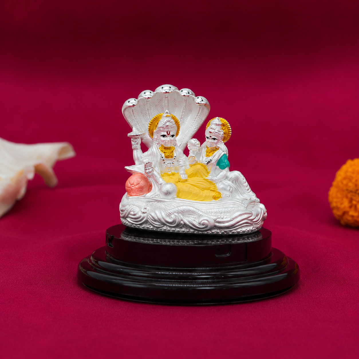 Lakshmi Narayan Idol – 999% Silver – OYA by Gemkara view 4
