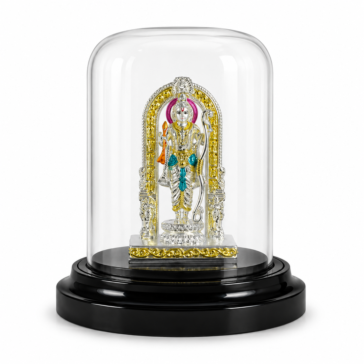 Shri Ram Idol with Arch – 999% Silver – OYA by Gemkara view 1