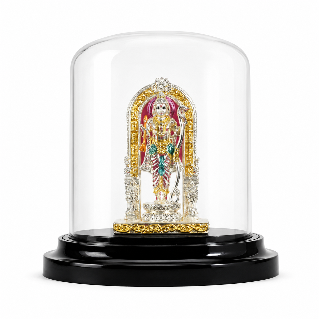 Shri Ram Idol with Arch – 999% Silver – OYA by Gemkara view 3