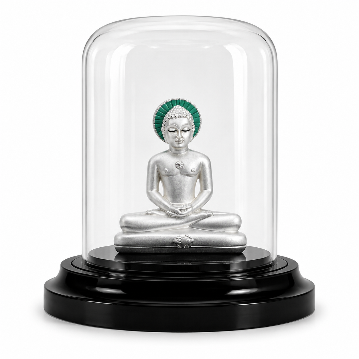 Mahavir Swami Idol – 999% Silver – OYA by Gemkara view 1