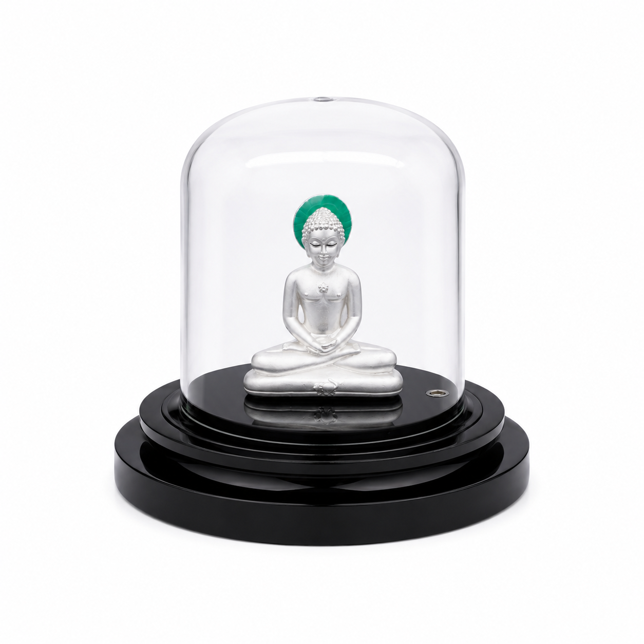 Mahavir Swami Idol – 999% Silver – OYA by Gemkara view 3