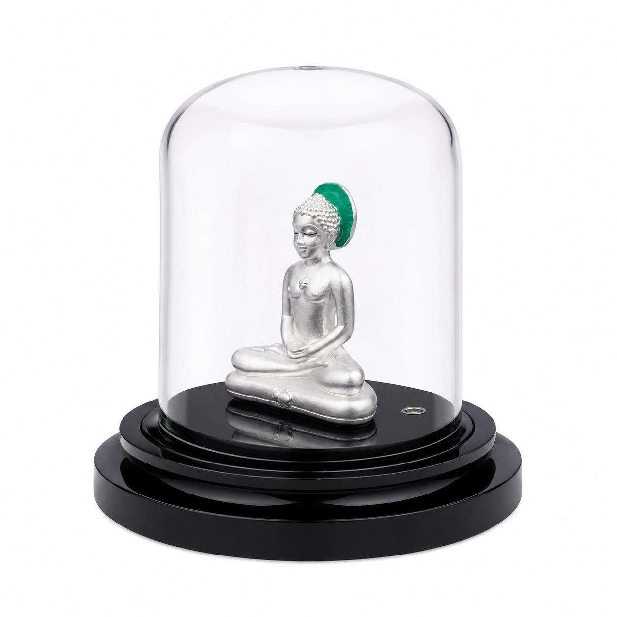 Mahavir Swami Idol – 999% Silver – OYA by Gemkara view 4