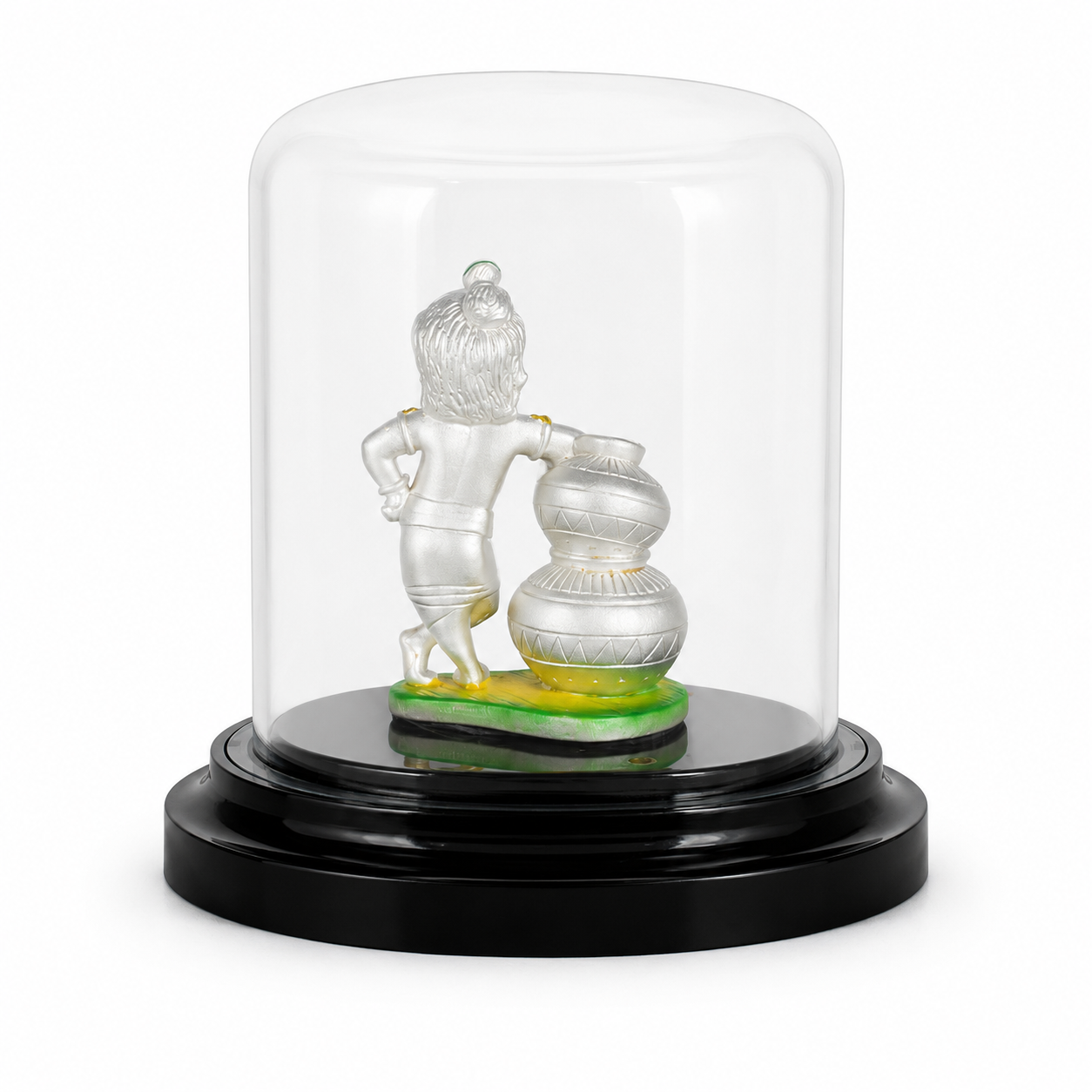 Bal Krishna with Matki Idol – 999% Silver – OYA by Gemkara view 2