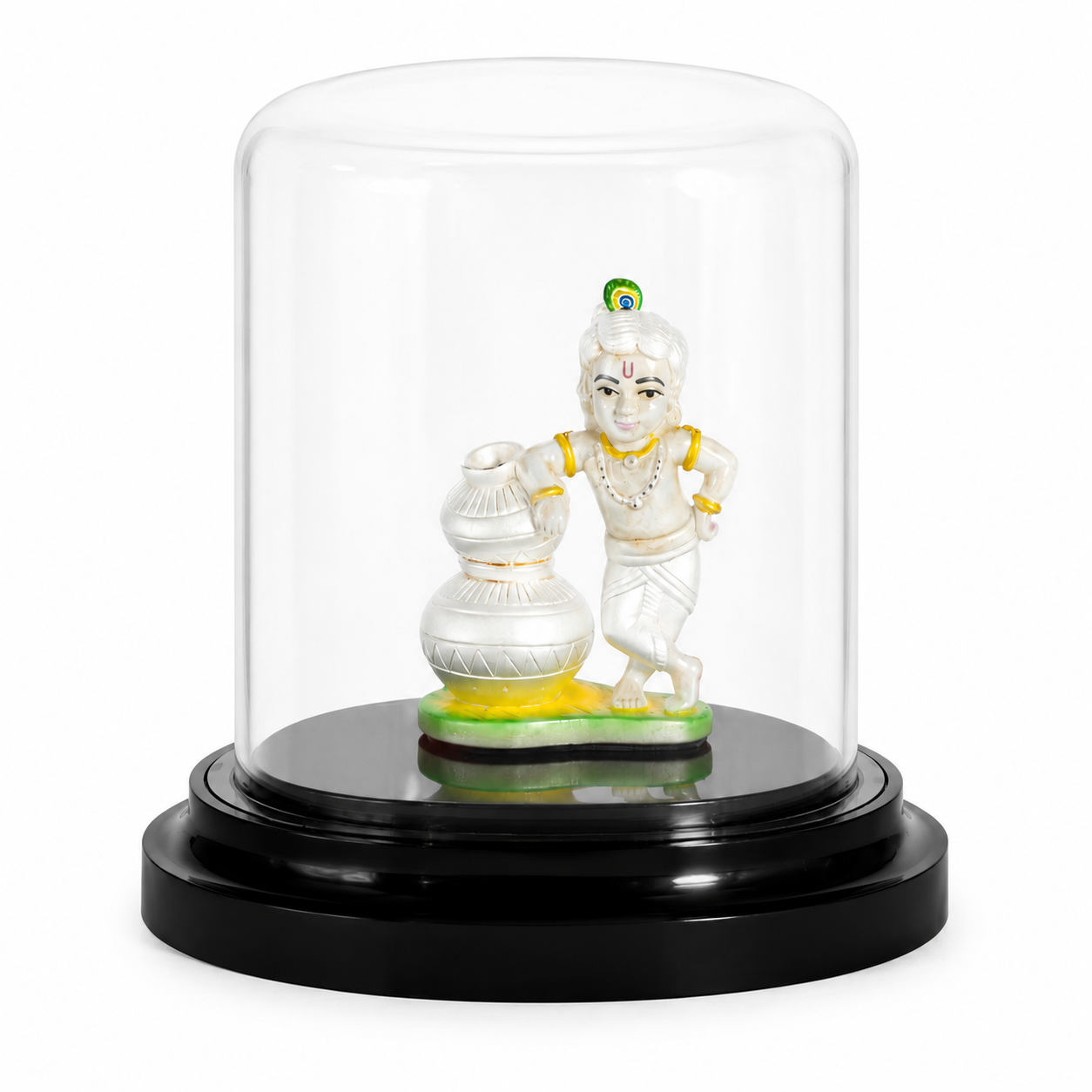 Bal Krishna with Matki Idol – 999% Silver – OYA by Gemkara view 3