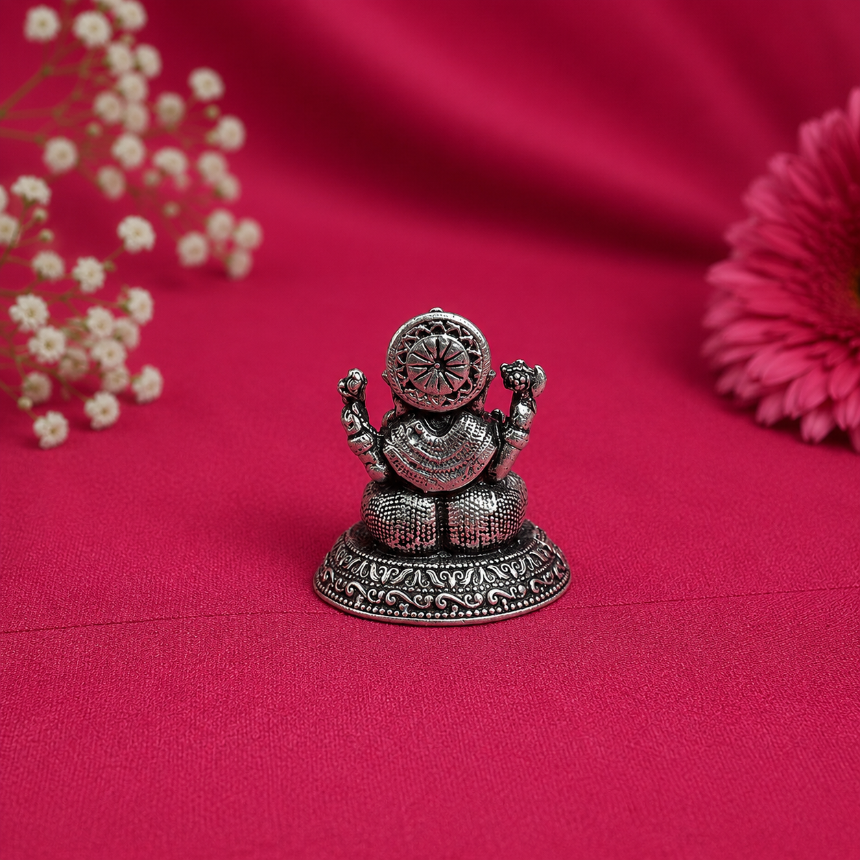 Ganesha Idol – 925 Sterling Silver – OYA by Gemkara view 3