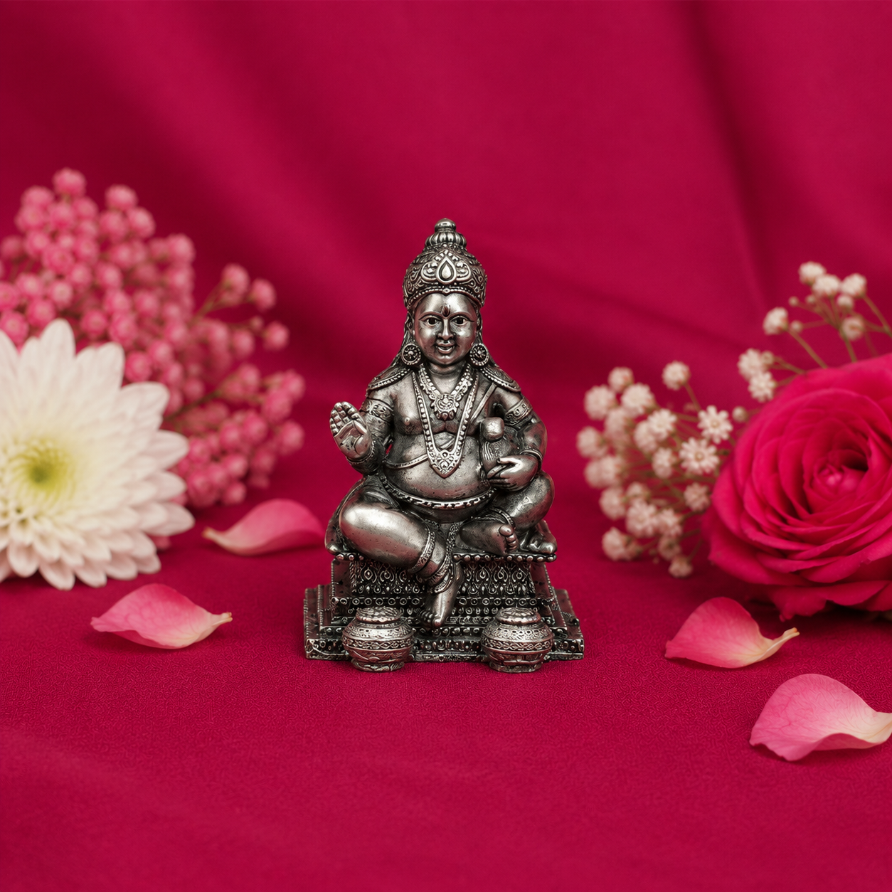 Kubera Idol – 925 Sterling Silver – OYA by Gemkara view 1