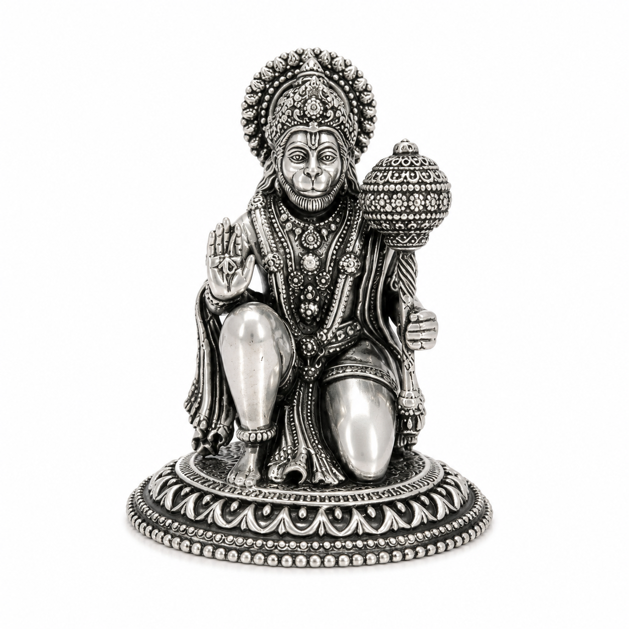 Divine Hanuman Idol – 925 Sterling Silver – OYA by Gemkara view 1