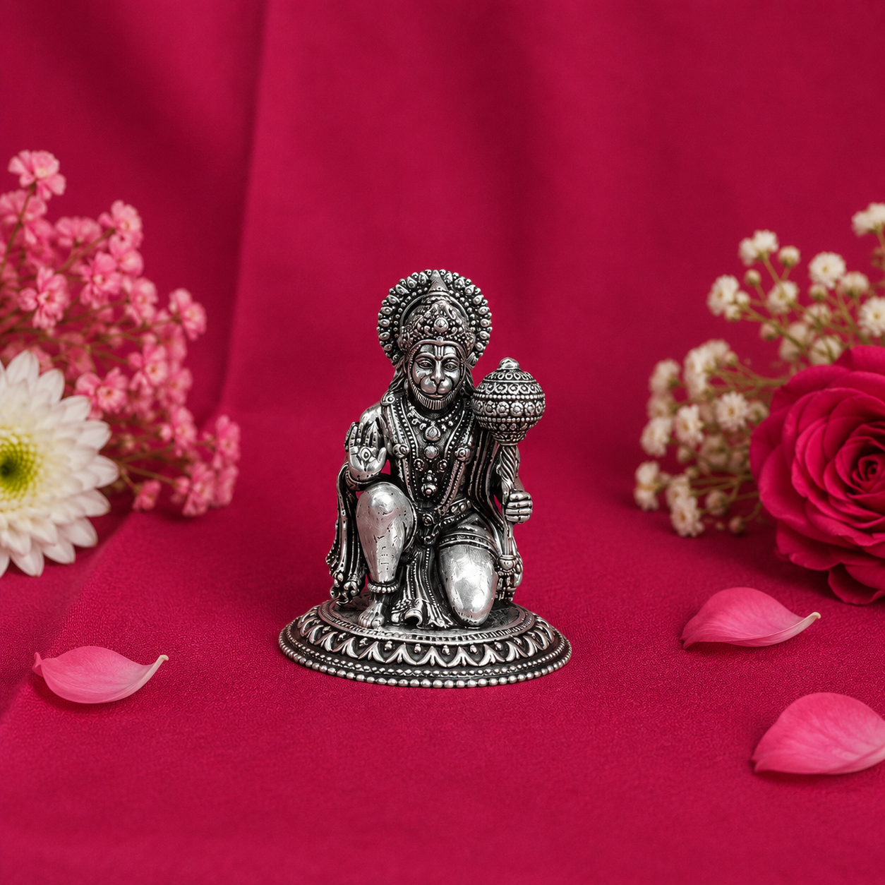 Divine Hanuman Idol – 925 Sterling Silver – OYA by Gemkara view 4