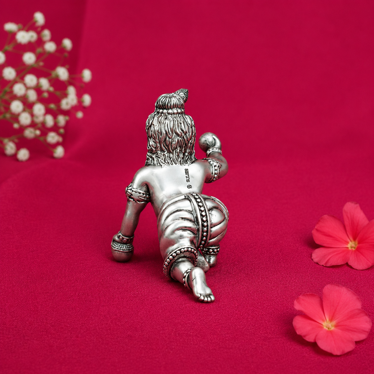 Crawling Laddu Gopal – 925 Sterling Silver – OYA by Gemkara view 3