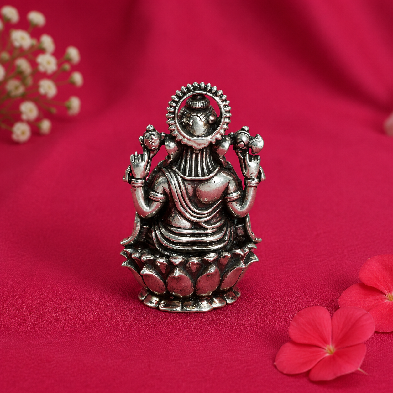 Siddhi Vinayak Silver Idol – OYA by Gemkara view 3