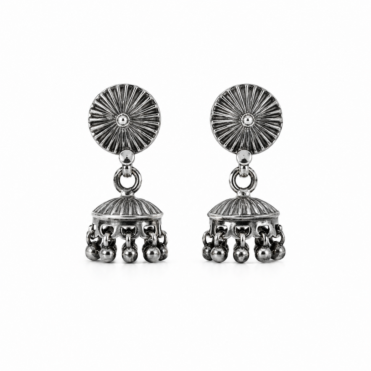 Divya Jhumka – 925 Sterling Silver – OYA by Gemkara view 1