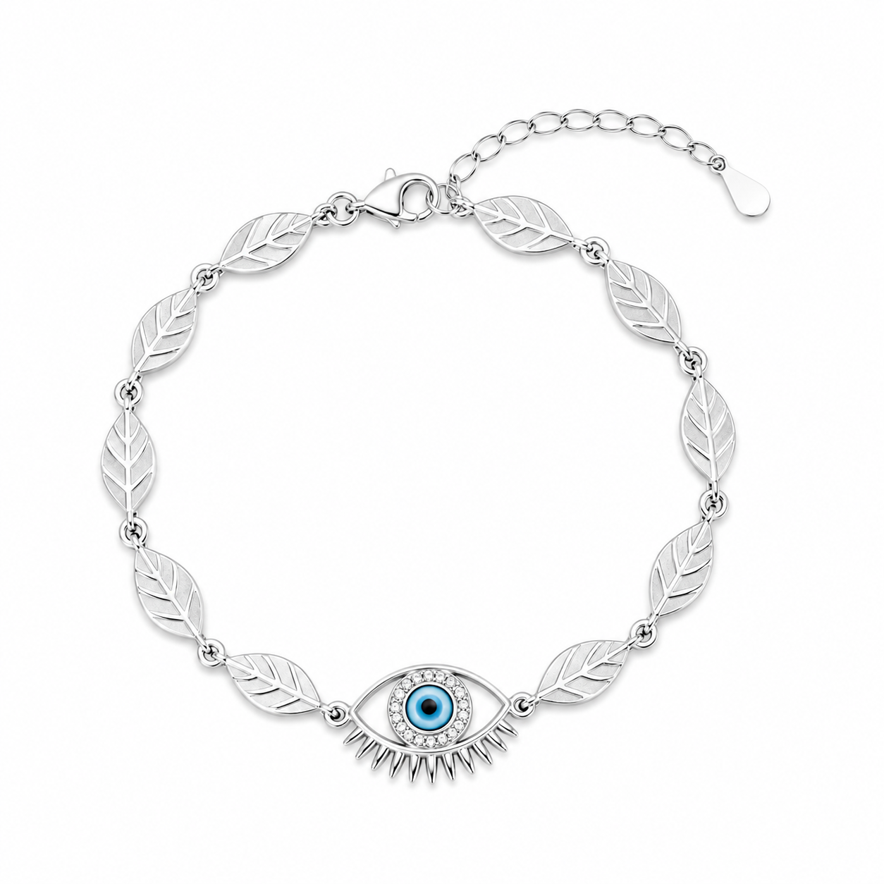 Elegant Leaf Bracelet – 925 Sterling Silver – OYA by Gemkara view 1