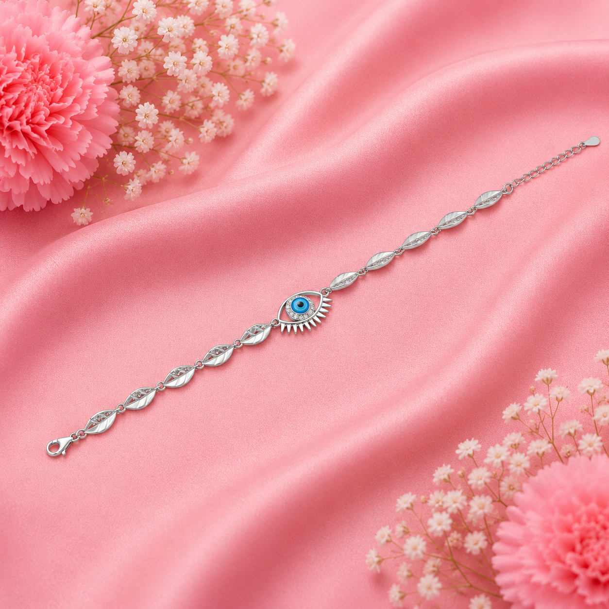 Elegant Leaf Bracelet – 925 Sterling Silver – OYA by Gemkara view 3