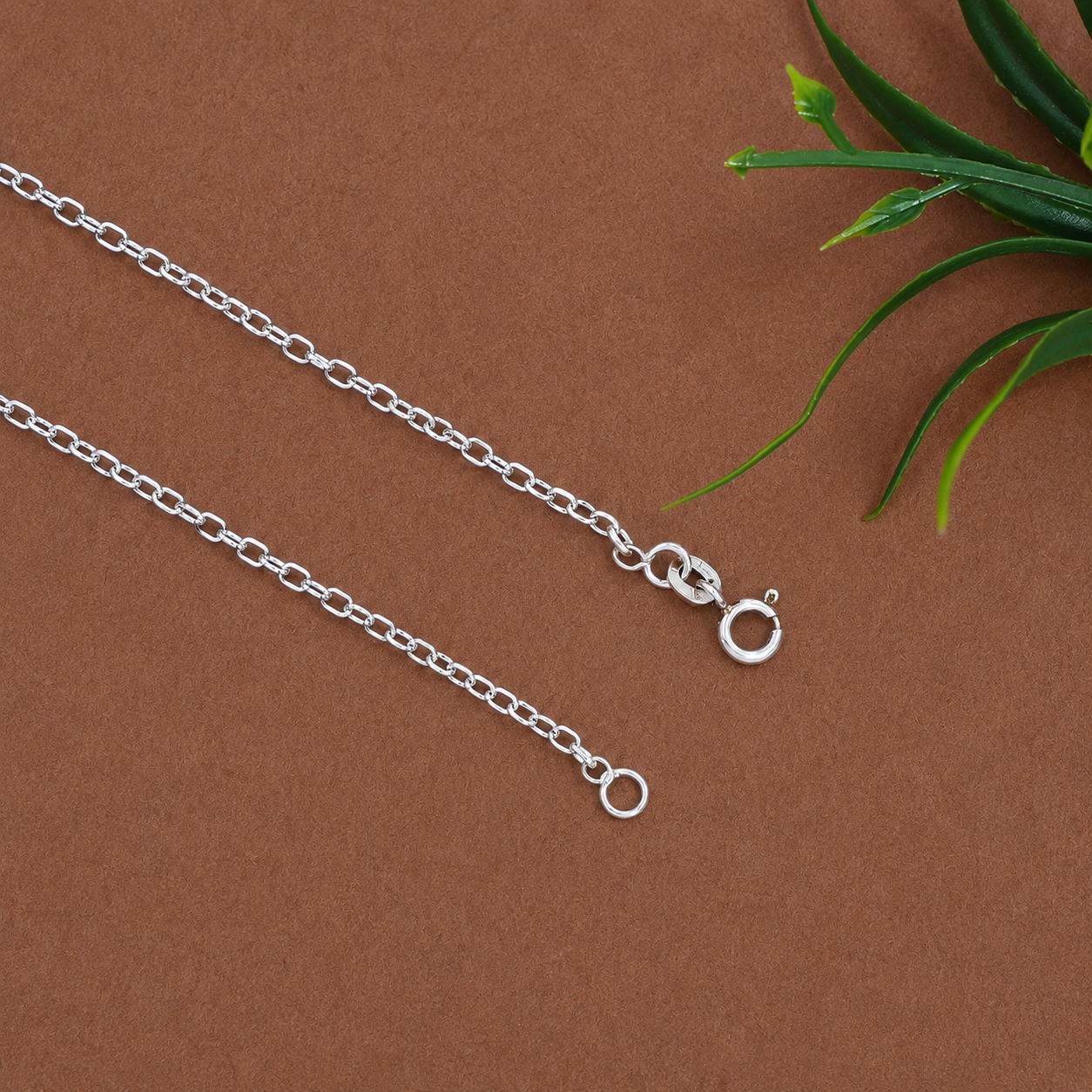 Classic Oval Cable Chain – 925 Sterling Silver – OYA by Gemkara view 3