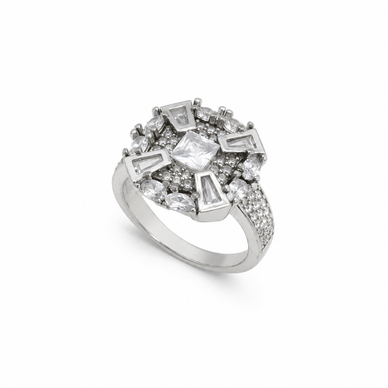 Nova Spark Ring – 925 Sterling Silver – OYA by Gemkara view 1