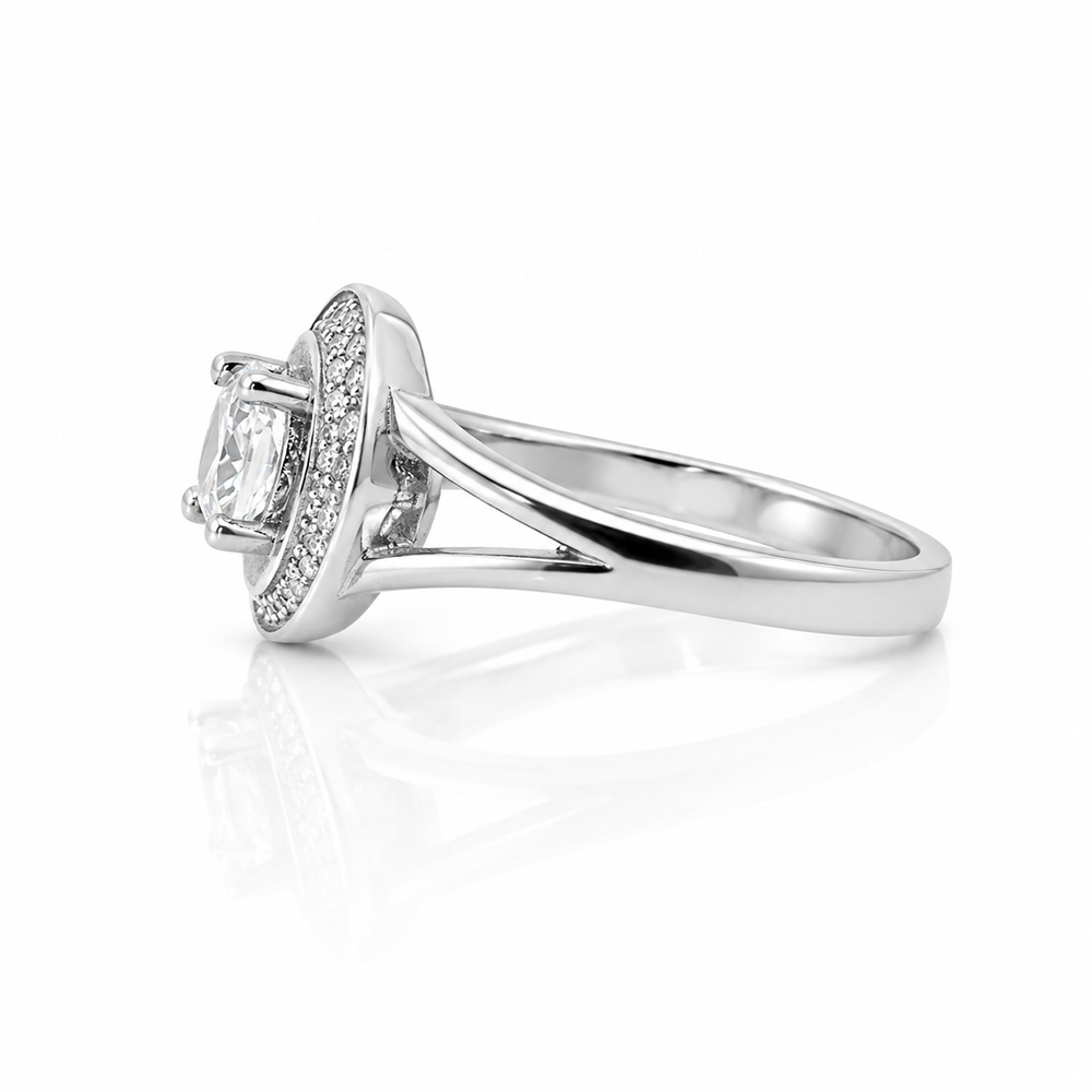 Crescent Moon Ring – 925 Sterling Silver – OYA by Gemkara view 2