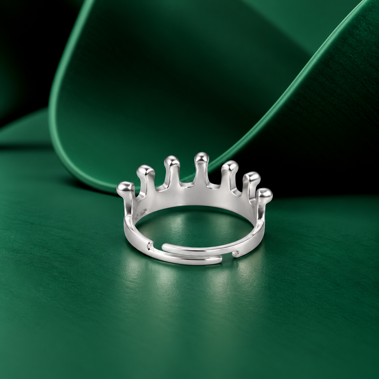 Crown Ring – 925 Sterling Silver – OYA by Gemkara view 4