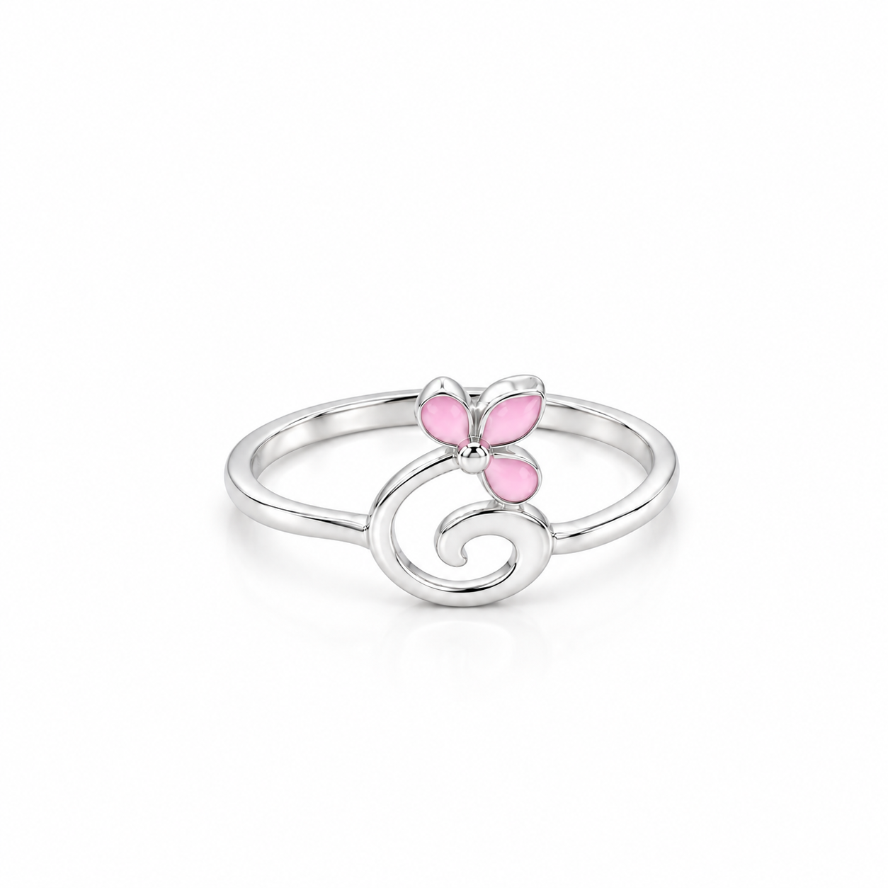 Pink Butterfly Ring